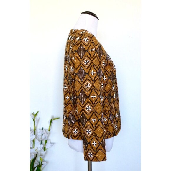 NEW! Banana Republic Heritage Collection Beaded Open Front Blazer Jacket SZ 0 - Picture 9 of 12